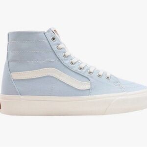Vans High Top Sneakers in Light Blue and White